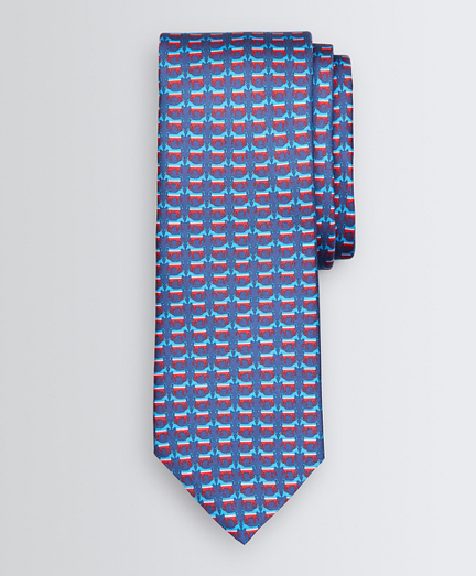 Donkey Motif Print Tie