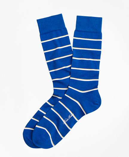 Two-Color Stripe Crew Socks