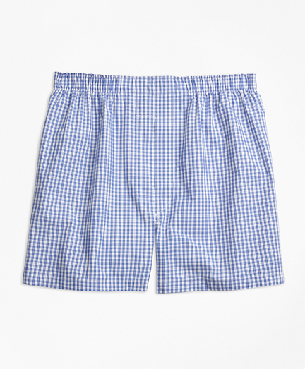 Traditional Fit Mini-Split Check Boxers