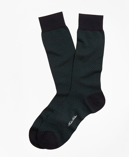 Basketweave Crew Socks
