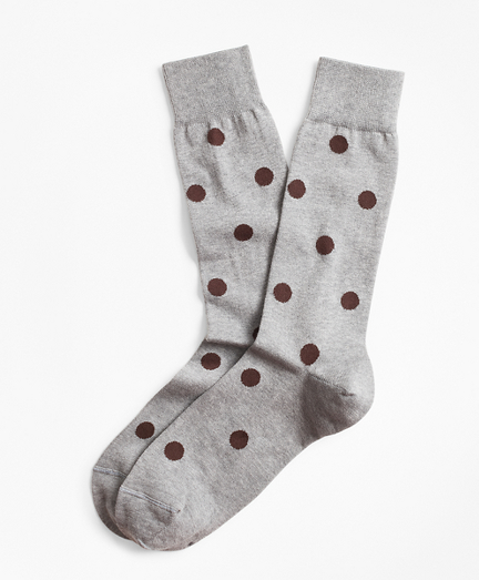 Polka Dot Crew Socks
