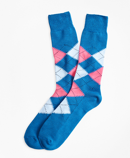 boys pink argyle socks