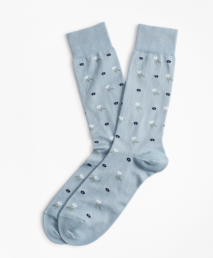 Geometric Floral Crew Socks