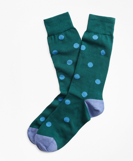 Polka Dot Crew Socks