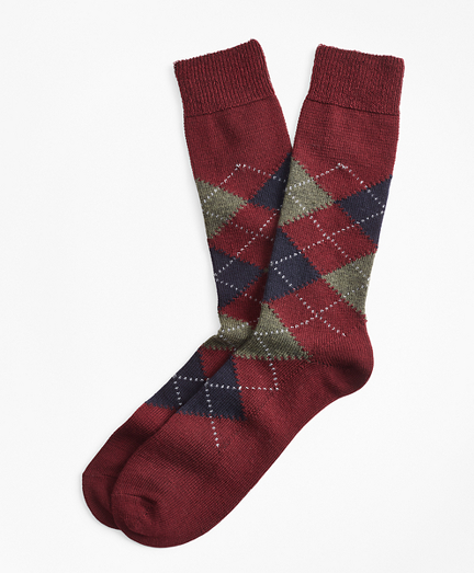 Argyle Crew Socks Brooks Brothers