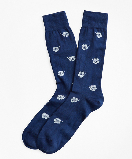 Hibiscus Crew Socks
