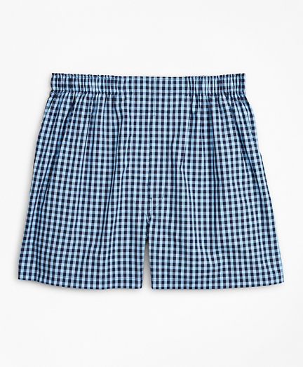 Traditional Fit Gingham Boxers - Brooks Brothers