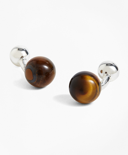 Tiger's Eye Cuff Links