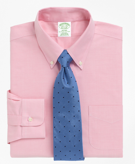 BrooksCool&reg; Milano Slim-Fit Dress Shirt, Non-Iron Button-Down Collar