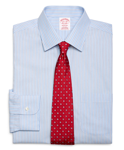 Non-Iron Madison Fit Split Stripe Dress Shirt