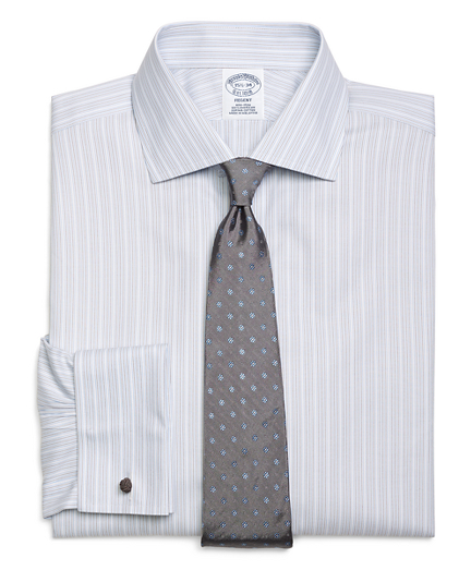 Non-Iron Regent Fit  Triple Stripe French Cuff Dress Shirt