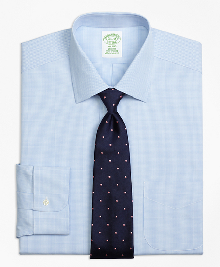 Milano Slim-Fit Dress Shirt, Non-Iron Houndstooth