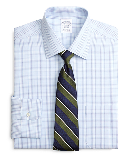 Regent Fitted Dress Shirt, Non-Iron Glen Plaid