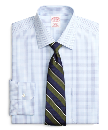 Madison Classic-Fit Dress Shirt, Non-Iron Glen Plaid