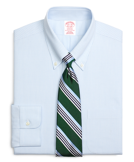 Madison Classic-Fit Dress Shirt, Non-Iron Micro Check