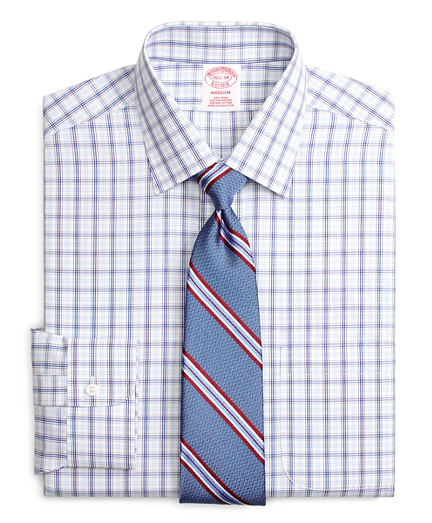 Madison Classic-Fit Dress Shirt, Non-Iron Twin Plaid