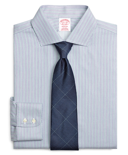 Non-Iron Madison Fit Hairline Stripe Dress Shirt