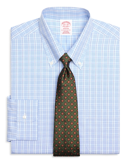 Madison Classic-Fit Dress Shirt, Non-Iron Alternating Twin Check
