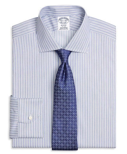 Non-Iron Regent Fit Stripe Dress Shirt