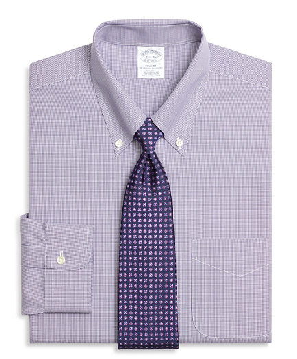 Regent Fitted Dress Shirt, Non-Iron Houndstooth
