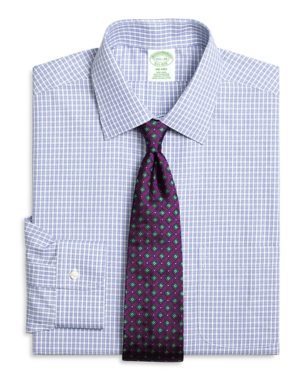 Milano Slim-Fit Dress Shirt, Non-Iron Parquet Check