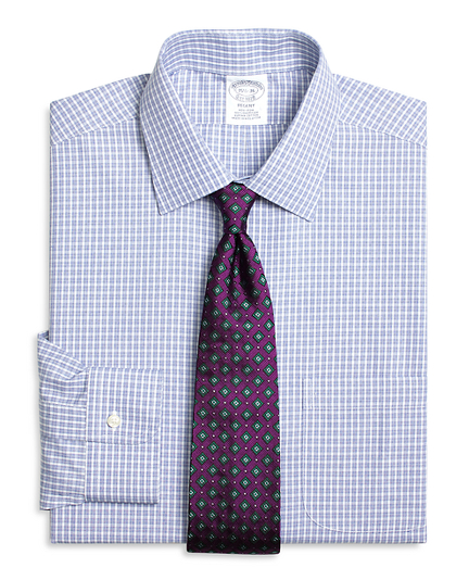 Regent Fitted Dress Shirt, Non-Iron Parquet Check