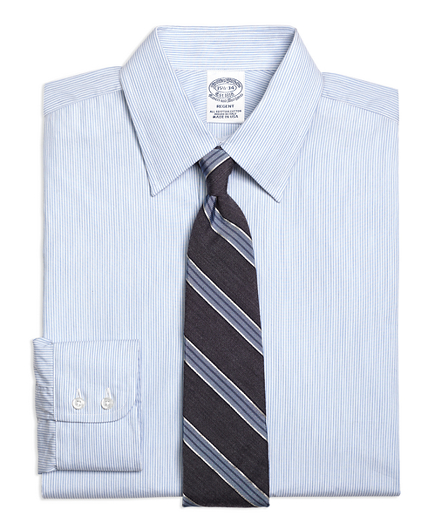 Regent Fitted Dress Shirt, Heathered Candy Stripe