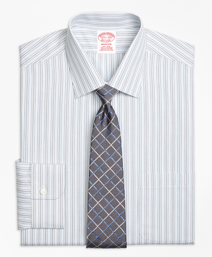 Madison Classic-Fit Dress Shirt, Non-Iron Alternating Stripe