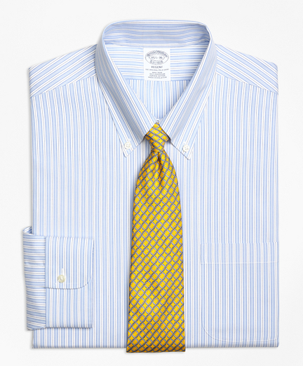 Regent Fitted Dress Shirt, Non-Iron Track Stripe