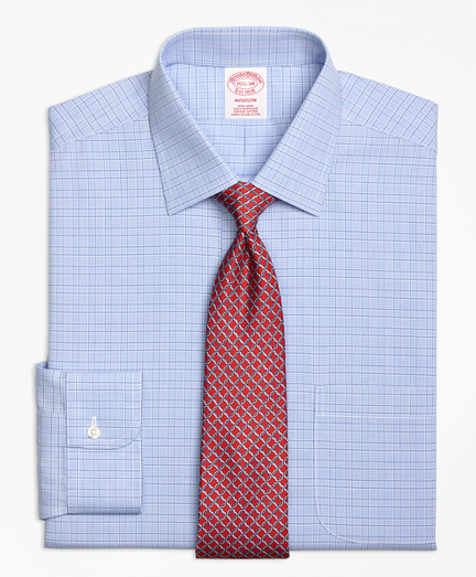 Madison Classic-Fit Dress Shirt, Non-Iron Glen Plaid