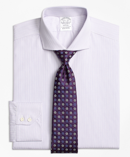 Regent Fitted Dress Shirt, Alternating Framed Stripe
