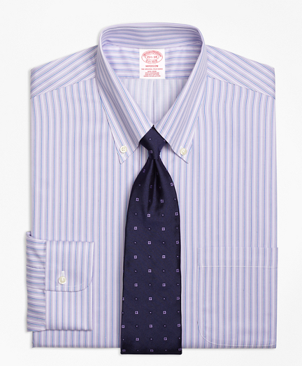Madison Classic-Fit Dress Shirt, Non-Iron Triple Stripe