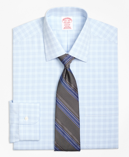 Madison Classic-Fit Dress Shirt, Non-Iron Tonal Glen Plaid