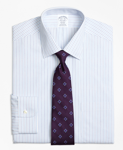 Regent Fitted Dress Shirt, Non-Iron Alternating Stripe
