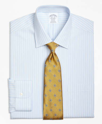 Regent Fitted Dress Shirt, Non-Iron Micro Music Stripe