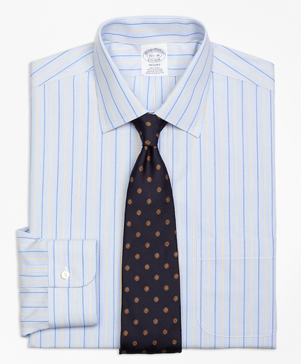 Regent Fitted Dress Shirt, Non-Iron Hairline Alternating Stripe