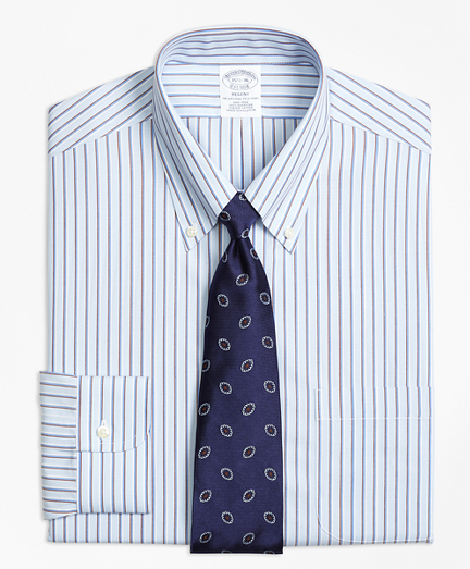 Regent Fitted Dress Shirt, Non-Iron Triple Stripe