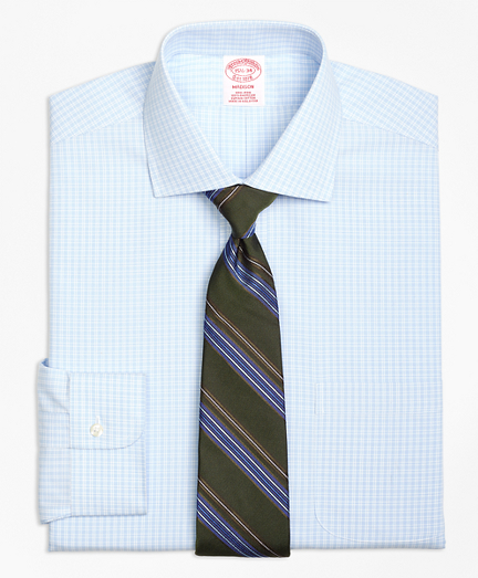 Madison Classic-Fit Dress Shirt, Non-Iron Split Check