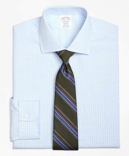 Regent Fitted Dress Shirt, Non-Iron Split Check