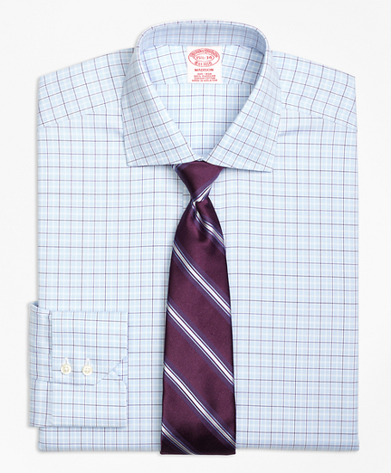 Madison Classic-Fit Dress Shirt, Non-Iron Alternating Tattersall
