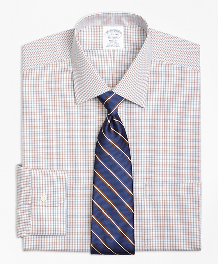Regent Fitted Dress Shirt, Non-Iron Micro Check
