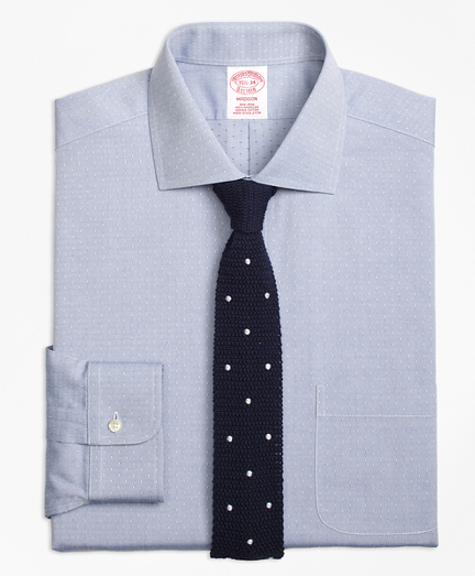 Madison Classic-Fit Dress Shirt, Non-Iron English Collar Dobby