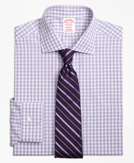 Madison Classic-Fit Dress Shirt, Non-Iron Gingham