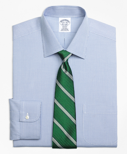 Regent Fitted Dress Shirt, Non-Iron Two-Tone Houndstooth