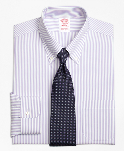 Madison Classic-Fit Dress Shirt, Non-Iron Bengal Stripe
