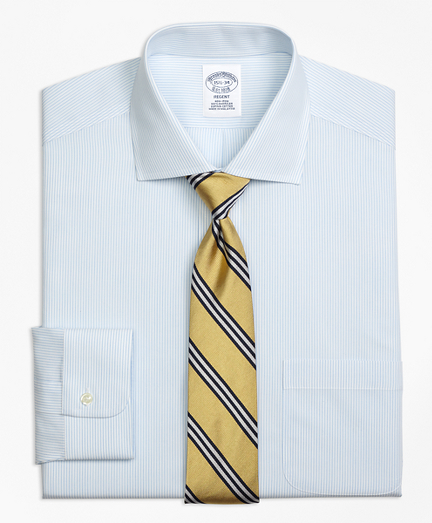 Regent Fitted Dress Shirt, Non-Iron Mini Pinstripe