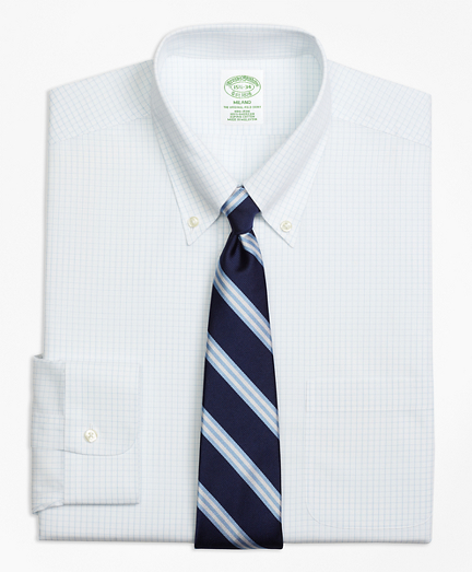 Brooks Brothers Men's Extra Slim Slim-Fit Dress Shirt, Non-Iron Graph Check