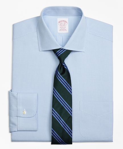 Madison Classic-Fit Dress Shirt, Non-Iron Houndstooth