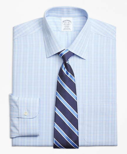 Regent Fitted Dress Shirt, Non-Iron Overcheck