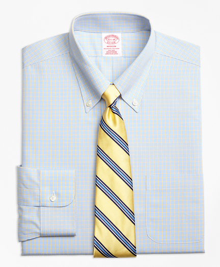 Madison Classic-Fit Dress Shirt, Non-Iron Triple Overcheck